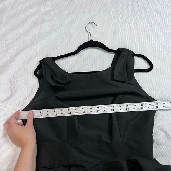 Alfred‎ Sung Black Cocktail Party Dress Shoulder Detail - Picture 6 of 11